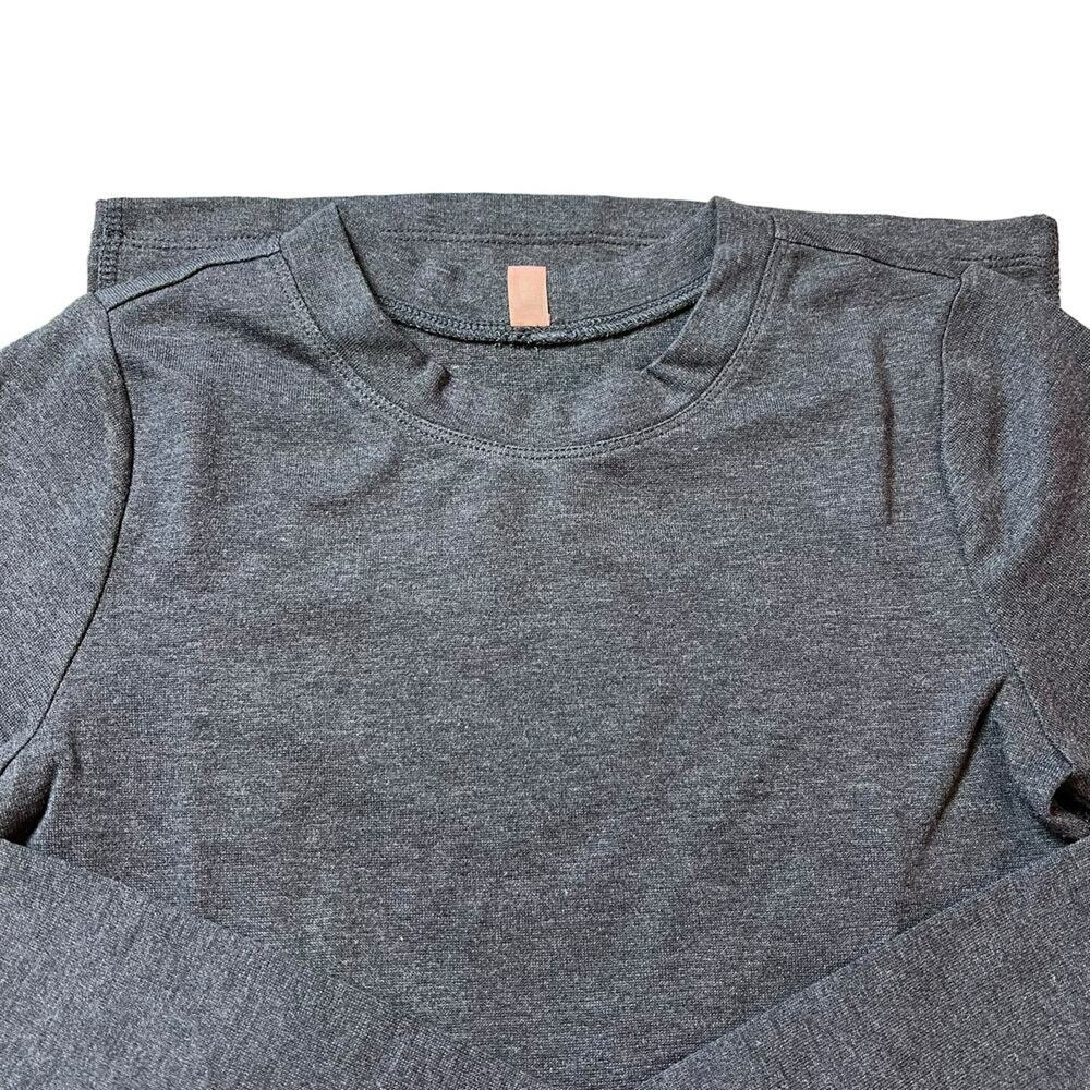 Lunya Restore Short Set Mercurial Gray Heather 2 Piece Lounge Set XS New - Picture 6 of 11